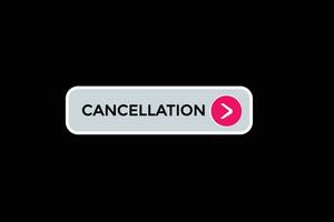 new cancelation modern, website, click button, level, sign, speech, bubble  banner, vector