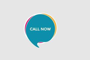 new call now modern, website, click button, level, sign, speech, bubble  banner, vector