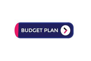 new budget plan modern, website, click button, level, sign, speech, bubble  banner, vector