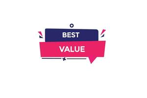 new best value modern, website, click button, level, sign, speech, bubble  banner, vector