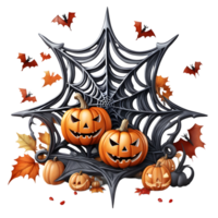 Lycklig halloween dag ClipArt, halloween dag sammansättning, generativ ai png
