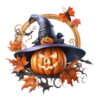 gelukkig halloween dag clip art, halloween dag samenstelling, generatief ai png