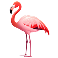 desenho animado flamingo ai generativo png