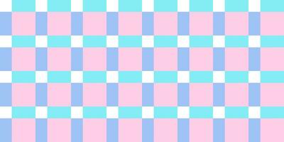 Vichy seamless pattern in pastel colors for pink doll. Gingham design Birthday, Easter holiday textile decorative. Vector check plaid patterns for fabric - picnic blanket, tablecloth, dress, napkin.