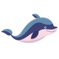 cartoon  dolphin ai generative png