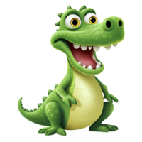 crocodile dessin animé ai génératif png