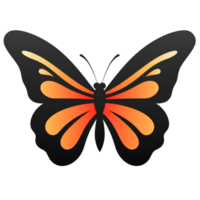 butterfly cartoon ai generative png