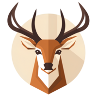 cartoon deer ai generative png