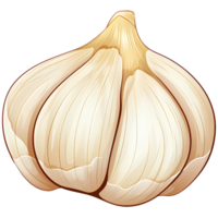 garlic vegetable ai generative png