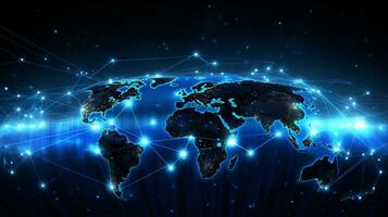 Internet networking background photo