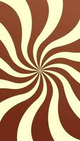 Animated sunburst twist background chocolate vanilla cake Ice cream. Pop art cartoon comic style background Free Video