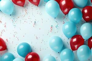 Balloons Birthyday Holiday background photo