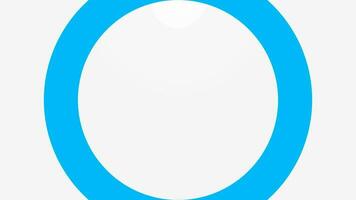 Blue circles loop, waves. Animation video