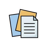 paper icon vector design template simple and clean