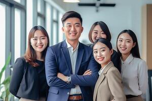 asian young office worker ai generated photo