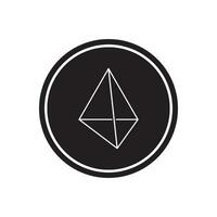 triangle 3d icon vector