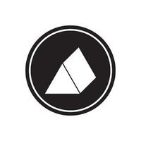 triangle 3d icon vector