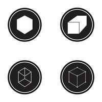 3D box icon vector