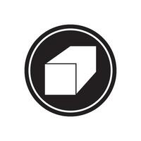 3D box icon vector