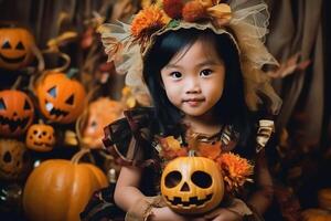 halloween dress girl photo