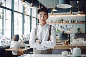 asian coffee barista photo