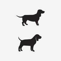 perro logo y icono animal vector ilustración diseño gráfico