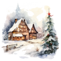 Watercolor Christmas clipart png