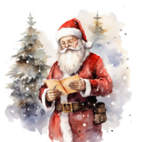 clipart de natal em aquarela png