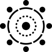 solid icon for consortium vector