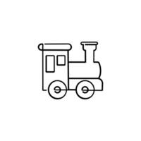 Train Line Style Icon Design vector