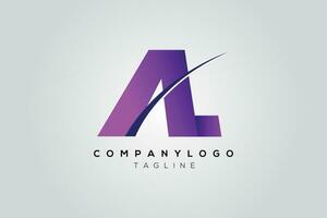 Creative simple Initial Letters AL Logo Designs Pro Vector