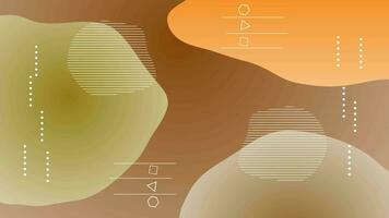 Abstract brown and yellow wavy motion background for composition Video styling transition