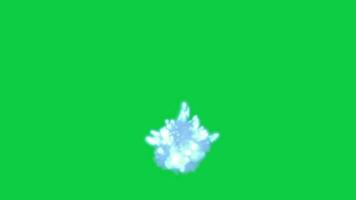 bleu l'eau bulles la magie éclaboussure transition effet animation isolé sur vert écran Contexte video