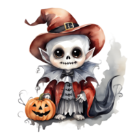 contento Halloween giorno clipart, Halloween giorno composizione, generativo ai png