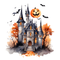 glücklich Halloween Tag Clip Art, Halloween Tag Komposition, generativ ai png