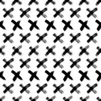 Seamless pattern with hand drawn cross symbols vector