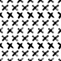 Seamless pattern with hand drawn cross symbols vector