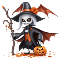 glücklich Halloween Tag Clip Art, Halloween Tag Komposition, generativ ai png