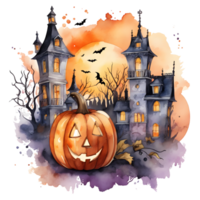 glücklich Halloween Tag Clip Art, Halloween Tag Komposition, generativ ai png