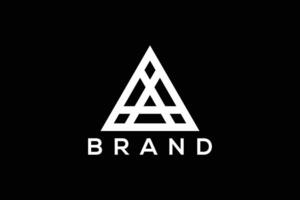 Minimal and abstract triangle vector logo design