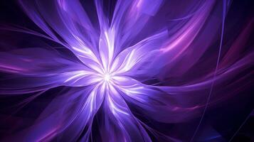 abstract fractal background in purple tone color  . Generative AI photo