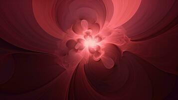 abstract fractal background in maroon tone color  . Generative AI photo