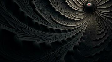 resumen fractal antecedentes en negro tono color . generativo ai foto