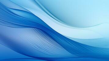 Abstract background of wind texture on blue. Generative AI photo