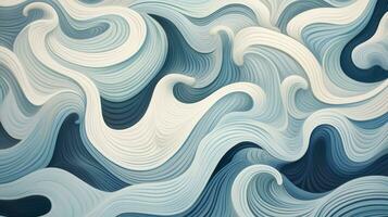 Abstract background of wave patterns. Generative AI photo