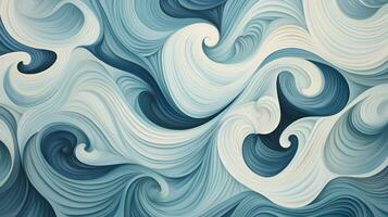 Abstract background of wave patterns. Generative AI photo