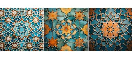 decoration moroccan tile background texture photo