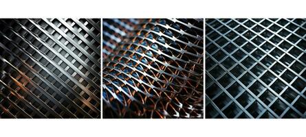 metal metallic grid background texture photo