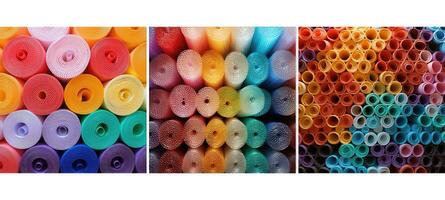 wrap plastic roll art background texture photo