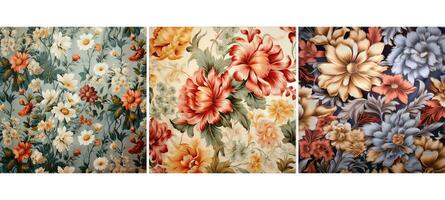 design floral fabric background texture photo